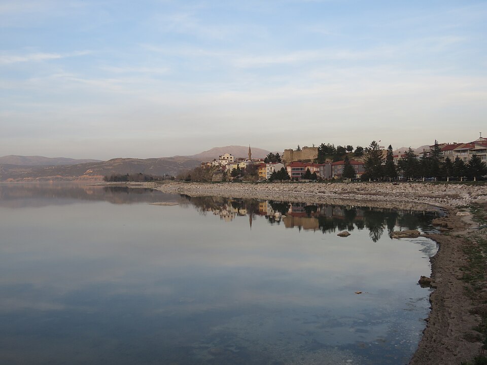 Lake Eğirdir waterfront in Eğirdir, March 2024 0…